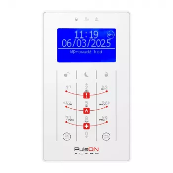 Módulo de display LCD BCS PulsON LCD(BLU)/S WH 16x2 caracteres, retroiluminação azul, texto branco, 5V