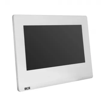 BCS Wideomonitor BCS-P-MON7100W Monitor intercomunicador IP de 7 polegadas TFT LCD com ecrã tátil capacitivo branco