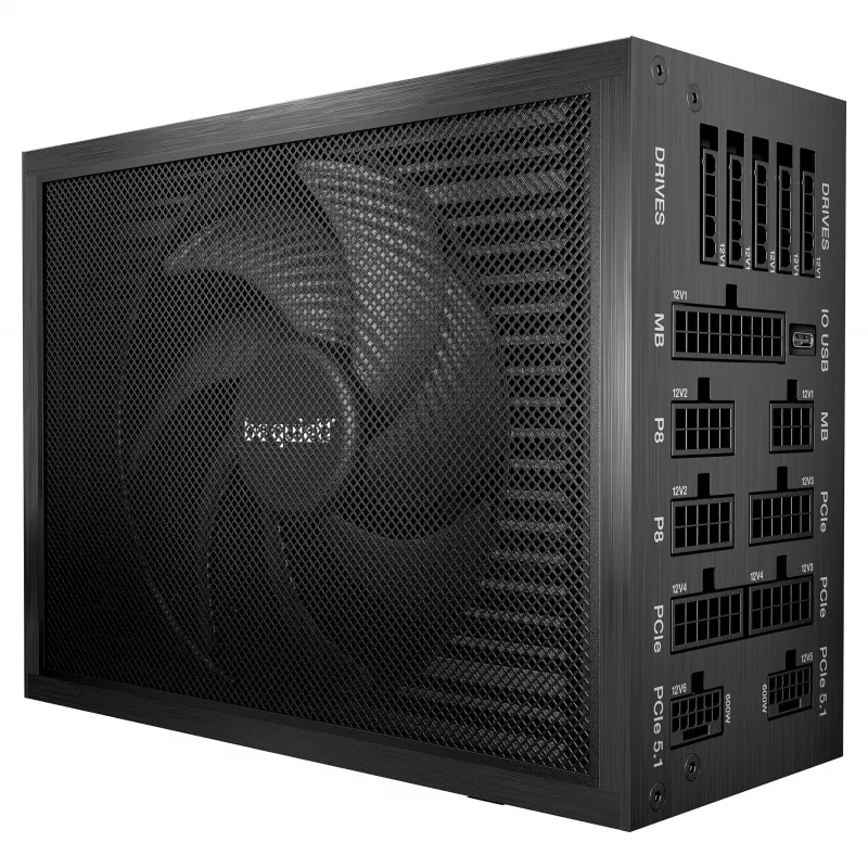 be quiet! Dark Power Pro 14 IO 1300W ATX 3.1 PCIe 5.1 80+ Titanium fonte de alimentação totalmente modular (BP022EU)