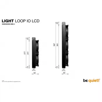 Refrigeração líquida CPU All-in-One be quiet! Light Loop IO LCD 240mm branca