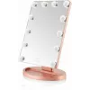 Beautifly GlamourVue espelho de maquilhagem LED com 3 modos de luz, regulação contínua, ampliação 1x/5x, painel tátil, recarregável 2000 mAh, USB-C, branco
