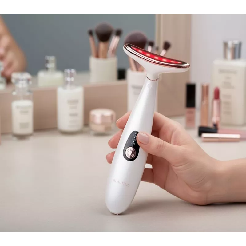 Beautifly LumaLift Pro massajador facial e de pescoço com fototerapia LED