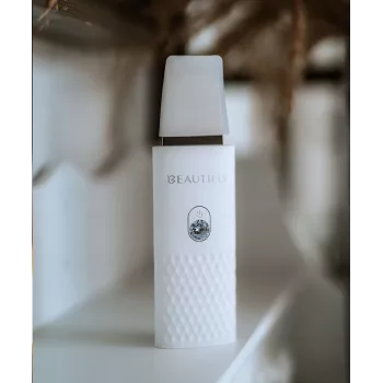 Beautifly Peeling Scrub Mini - aparelho facial de cavitação ultrassónica com microcorrente EMS, branco rosa-ouro