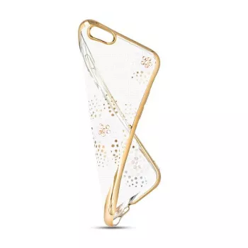 Beeyo Capa TPU Flower Dots para Sony Xperia E5 dourada