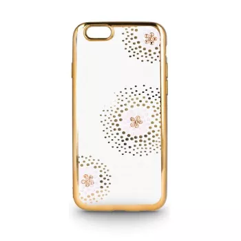 Beeyo Capa TPU Flower Dots para Sony Xperia E5 dourada