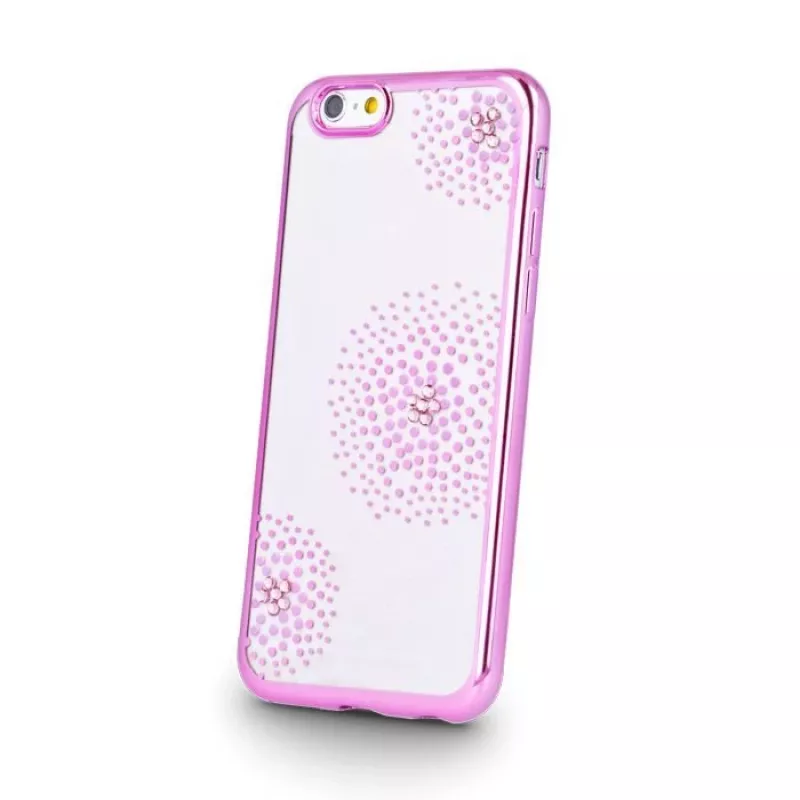 Beeyo Sony Xperia E5 Capa TPU Flower Dots Rosa