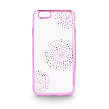 Beeyo Sony Xperia E5 Capa TPU Flower Dots Rosa