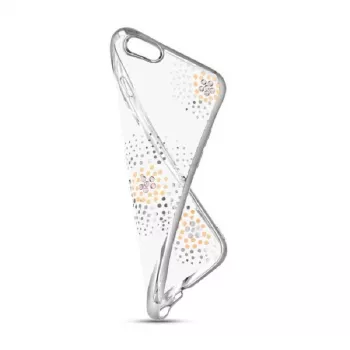 Capa TPU Beeyo Sony Xperia E5 Flower Dots prateada
