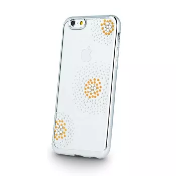 Capa TPU Beeyo Sony Xperia E5 Flower Dots prateada