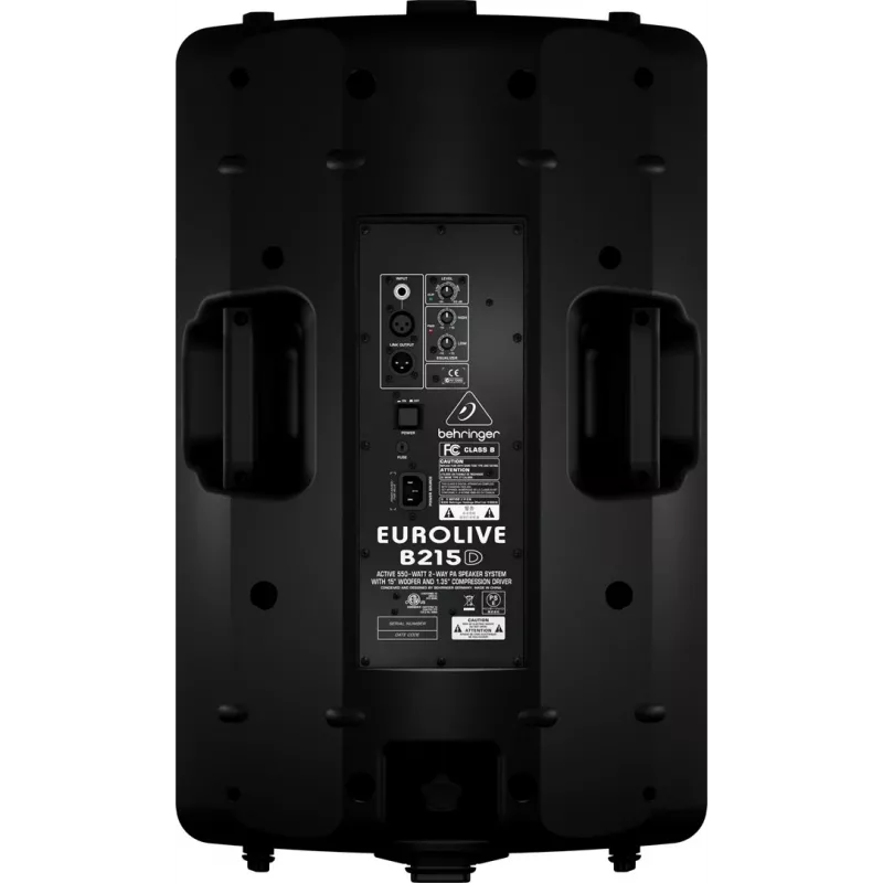 Altifalante PA ativo Behringer B215D 550W 15 polegadas 2 vias com Bluetooth e DSP