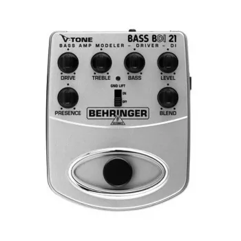 Modelador de amplificador de baixo e DI-Box Behringer BDI21