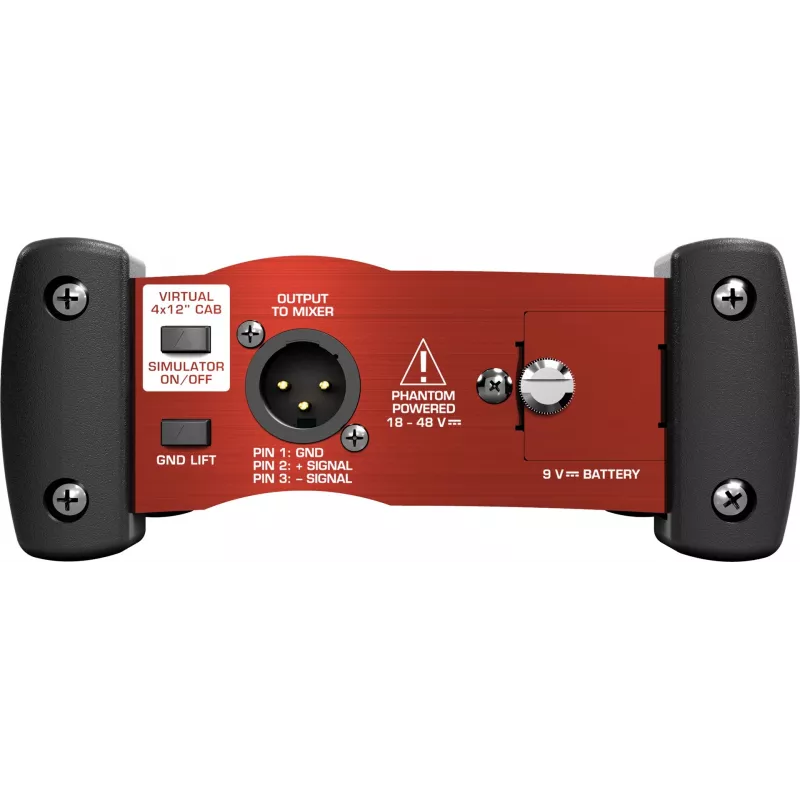 DI-Box ativa de 1 canal Behringer GI100 com simulação de altifalante