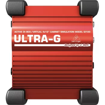 DI-Box ativa de 1 canal Behringer GI100 com simulação de altifalante