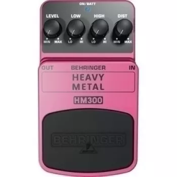 Behringer HM300 Pedal de efeitos Heavy Metal Distortion para guitarra elétrica