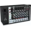 Mesa de mistura de áudio de 8 canais Behringer PMP500MP3, preta