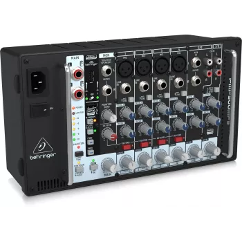 Misturadora de áudio Behringer PMP500MP3 8 canais, preta