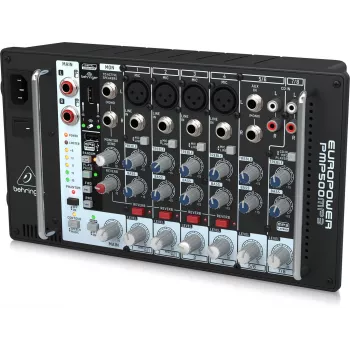 Misturadora de áudio Behringer PMP500MP3 8 canais, preta
