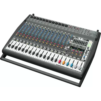 Mesa de mistura Behringer PMP6000 de 20 canais, preta