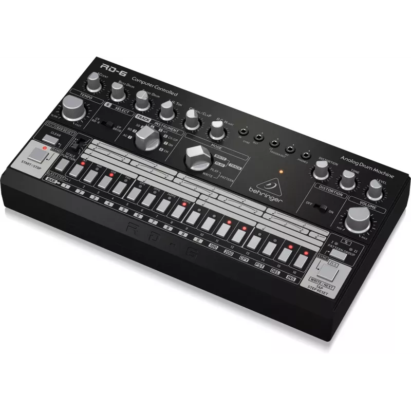 Máquina de ritmos e bateria Behringer RD-6-BK