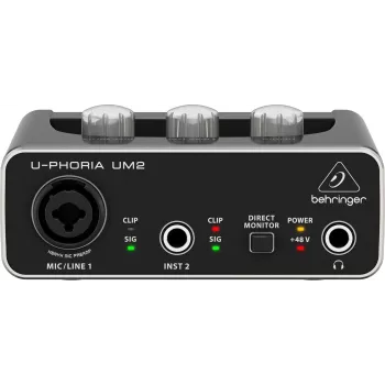 Interface de áudio USB Behringer UM2