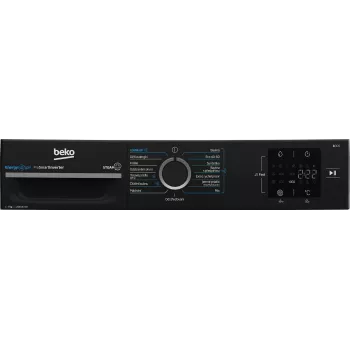 Máquina de lavar roupa de carregamento frontal Beko BM3WFU3721WBW 7 kg 1200 rpm com SteamCure e Bluetooth