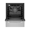 Fogão de indução independente BEKO FSM59300XDS com forno elétrico, aço inoxidável