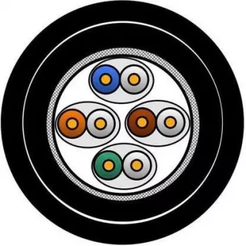 Belden CATSNAKE cabo Categoria 6A, 4 pares, S/FTP, PUR, preto, 305 m