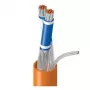 Cabo de dados Belden OSDP RS485, 1 par, 24 AWG fio, cobre estanhado, blindagem geral Beldfoil, bainha PVC, cinzento