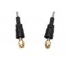 Cabo coaxial pigtail Belden RP-SMA/RP-SMA 50cm RF100LL, 50 Ohm, preto