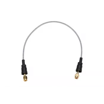 Cabo coaxial pigtail Belden RP-SMA/RP-SMA 50cm RF100LL, 50 Ohm, preto