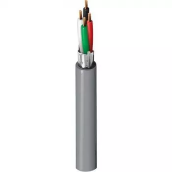 Belden Security & Sound, #22-4c BC, Cabo multipolar blindado, 4 condutores, 22 AWG, cobre nu, CMR, 300V, bainha PVC cinzenta