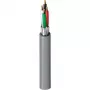 Belden Security & Sound, #22-4c BC, Cabo multipolar blindado, 4 condutores, 22 AWG, cobre nu, CMR, 300V, bainha PVC cinzenta