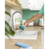 Beldray LA00000018UFFEU7 Anti-bac conjunto de rolo de gel apanha-pelos - removedor de pelos reutilizável de gel de silicone para roupa, estofos e pelo de animais - azul/cinzento