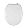 Beldray LA00000073WHTEU7 Assento de sanita em madeira - fecho suave, branco, oval