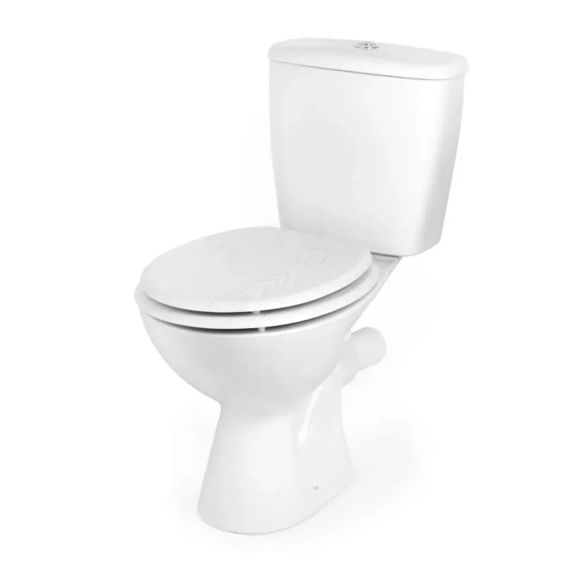 Beldray LA00000073WHTEU7 Assento de sanita em madeira - fecho suave, branco, oval