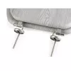 Beldray LA00000074GRYPEU7 Assento de sanita em madeira - fecho suave, cinzento, oval