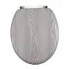 Beldray LA00000074GRYPEU7 Assento de sanita em madeira - fecho suave, cinzento, oval