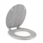 Beldray LA00000074GRYPEU7 Assento de sanita em madeira - fecho suave, cinzento, oval