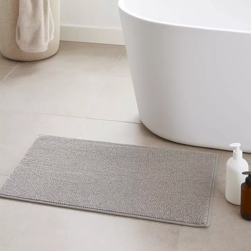 Tapete de banho anti-mofo em espuma viscoelástica Beldray LA00000099NEU7 50 x 80 cm, cinzento