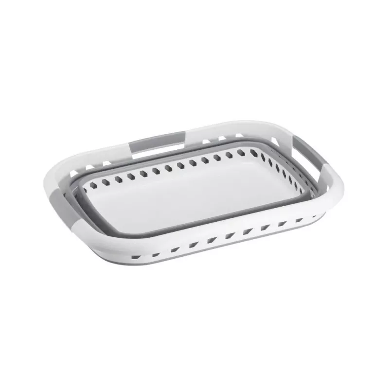 Cesto de roupa dobrável com pernas Beldray LA00000153EU7 40L - cinzento e branco
