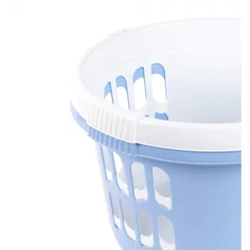 Beldray LA00000174CRNEU7 Conjunto de 2 cestos de roupa 30L, branco/azul