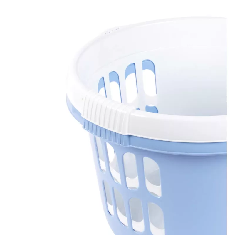 Beldray LA00000174CRNEU7 Conjunto de 2 cestos de roupa 30L, branco/azul