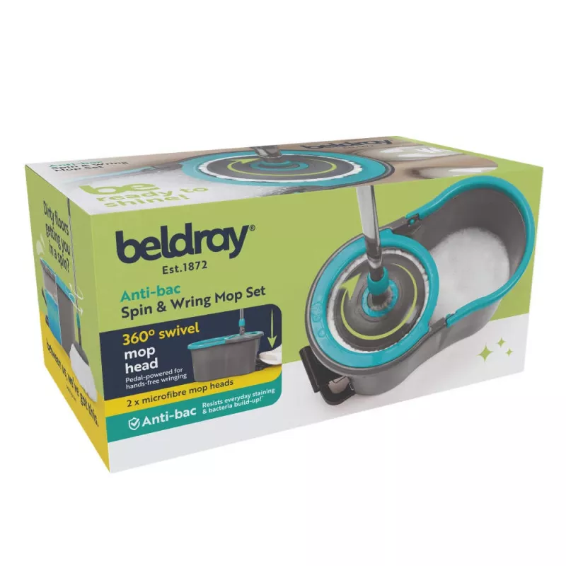 Beldray LA00000186UFEU7 conjunto de esfregona Anti-bac Spin & Wring