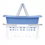 Conjunto de dois cestos de roupa Beldray LA030450CRNFPEU7, branco/azul