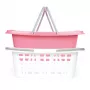Conjunto de dois cestos de roupa Beldray LA030450PNKFPEU7, branco/rosa