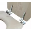 Assento de sanita em madeira MDF Beldray LA033710WOAKPFEU7, carvalho branco, fecho suave