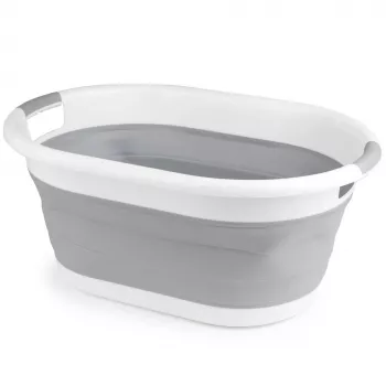 Cesto de roupa dobrável Beldray LA034816FPEU7 28L branco/cinzento