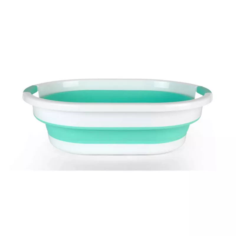 Cesto de roupa dobrável 28L Beldray LA034816MNTFPEU7, branco/menta