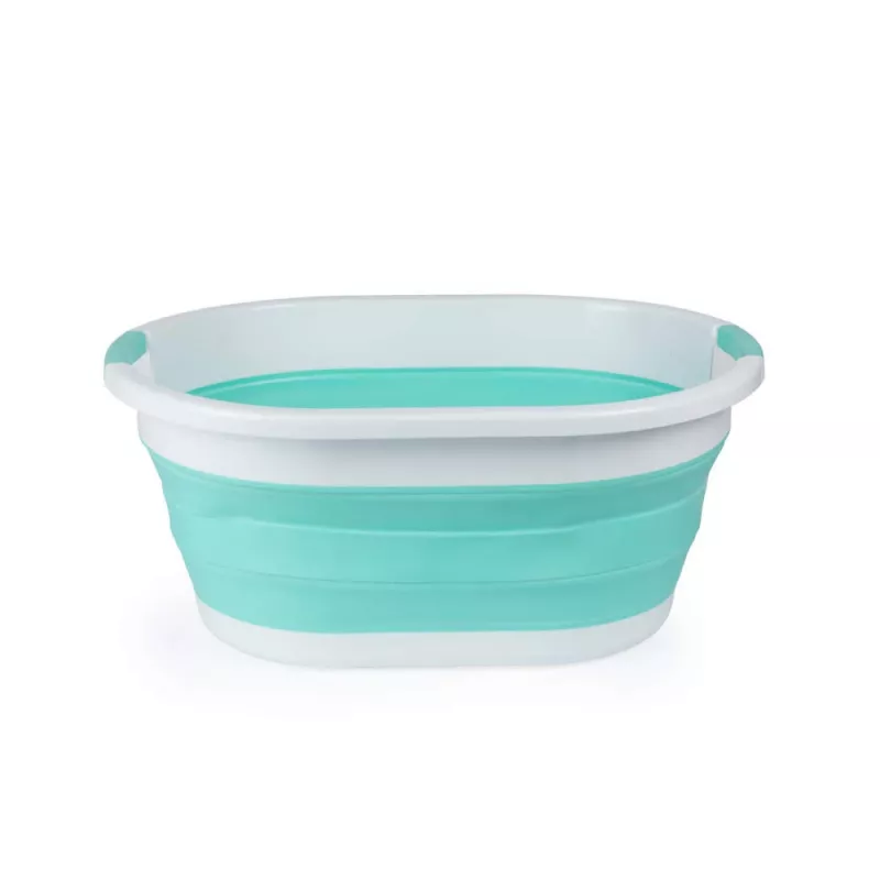 Cesto de roupa dobrável 28L Beldray LA034816MNTFPEU7, branco/menta