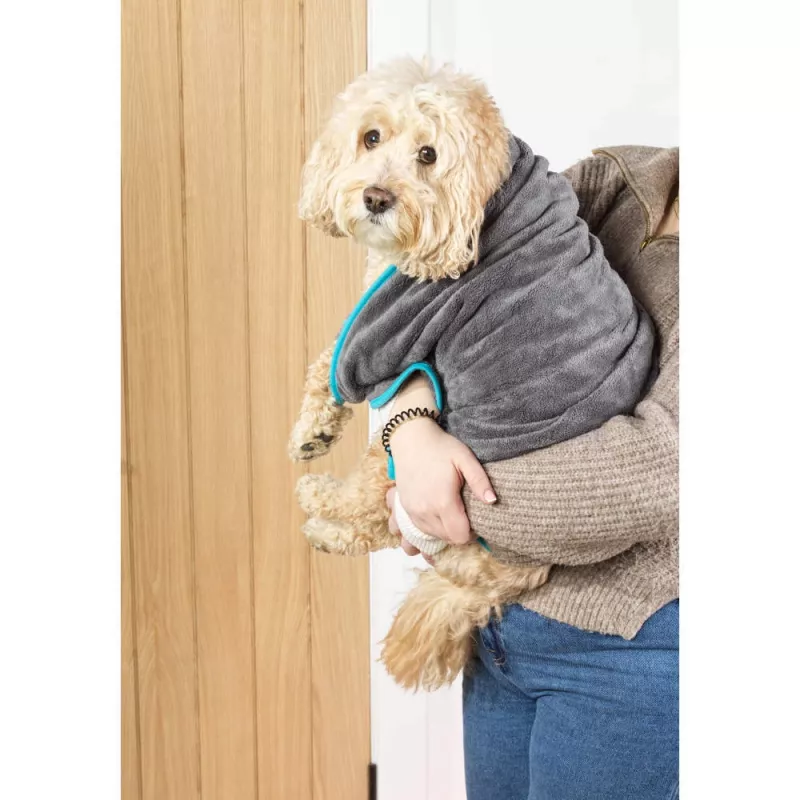 Beldray LA036157UFEU7 Anti-bac toalha de secagem para animais de estimação - cinzento